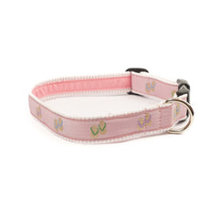 Flip Flops Dog Collar - Pink Seersucker